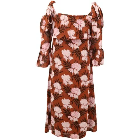 Brown Fabric Ganni Dress