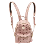 Pink Canvas MCM Backpack