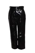 Black Leather Khaite Pants