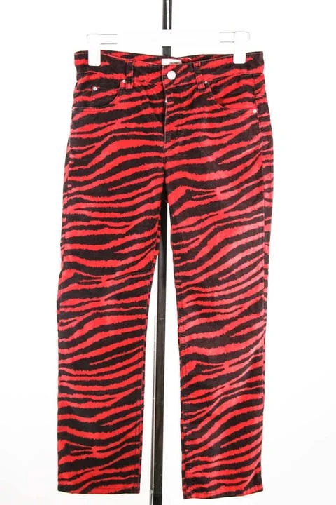 Red Cotton Isabel Marant Pants