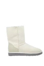 White Leather UGG Boots