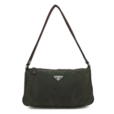 Green Nylon Prada Shoulder Bag