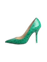 Green Leather The Attico Heels