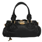 Black Leather Chloé Handbag