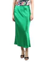 Green Fabric Vince Skirt