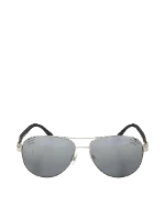 Silver Metal Chanel Sunglasses