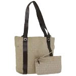 Brown Canvas Bvlgari Tote