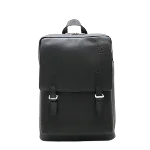 Black Leather Loewe Backpack