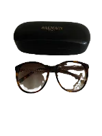 Brown Plastic Balmain Sunglasses