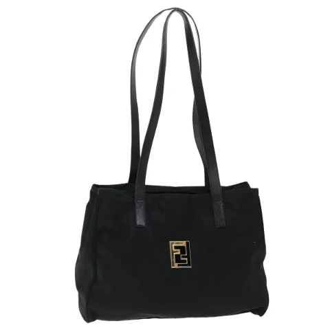 Black Fabric Fendi Shoulder Bag