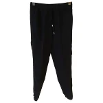 Black Fabric Ermanno Scervino Pants