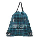 Green Canvas Jimmy Choo Backpack