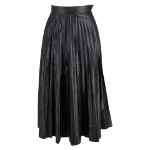 Black Leather Maison Margiela Skirt