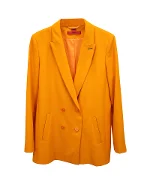 Orange Polyester Hugo Boss Blazer
