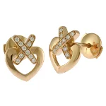 Gold Rose Gold Chaumet Earrings