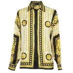 Yellow Silk Versace Shirt