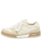 White Leather Fendi Sneakers