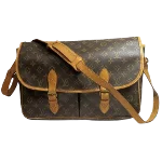 Brown Canvas Louis Vuitton Gibeciere