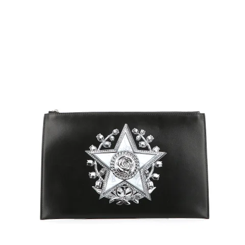 Black Fabric Dior Wallet