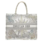 Multicolor Canvas Dior Tote