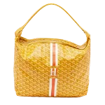 Yellow Canvas Goyard Handbag