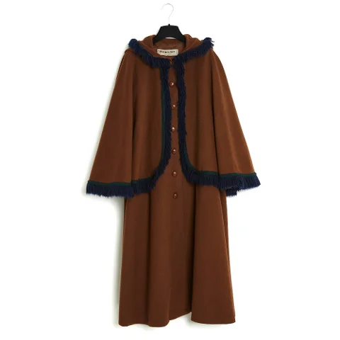 Brown Wool Uves Saint Laurent Coat