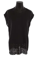 Black Cotton IRO Top