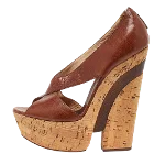 Brown Leather Casadei Sandals