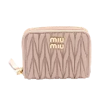 Pink Leather Miu Miu Wallet