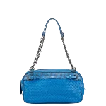 Blue Leather Bottega Veneta Handbag