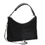 Black Canvas Bally Shoulder Bag