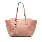 Pink Leather Gucci Swing Tote