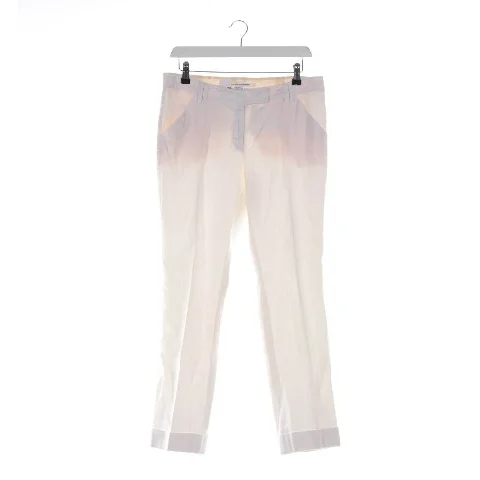 White Linen Diane Von Furstenberg Pants