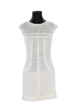 White Fabric Chanel Dress