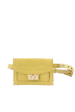 Yellow Leather The Kooples Belt Bag