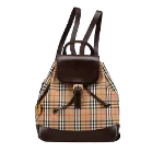 Brown Canvas Burberry Backpack