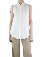 White Silk Theory Shirt