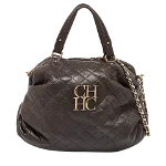 Brown Leather Carolina Herrera Handbag