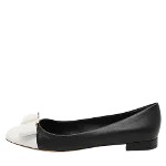 Black Leather Salvatore Ferragamo Flats