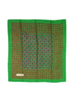 Green Fabric Saint Laurent Scarf