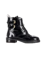 Black Leather Louis Vuitton Boots