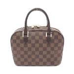 Brown Leather Louis Vuitton Sarria Horizontal