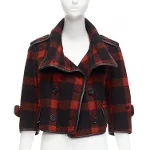 Red Wool Burberry Jacket