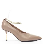 Beige Leather Jil Sander Heels