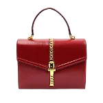 Red Leather Gucci Sylvie