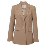 Brown Polyester Maje Blazer