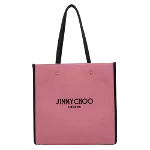 Pink Fabric Jimmy Choo Tote