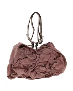 Pink Suede Saint Laurent Shoulder Bag
