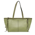 Green Leather Loewe Tote