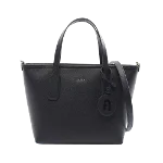 Black Leather Furla Handbag